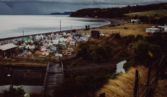 beach coast stormy weather
